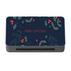 Merry Christmas  Frame Flora Memory Card Reader With Cf by artworkshop