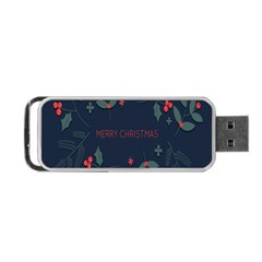 Merry Christmas  Frame Flora Portable Usb Flash (one Side) by artworkshop