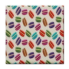 Macaron Macaroon Stylized Macaron Design Repetition Tile Coaster by artworkshop