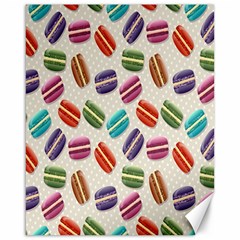 Macaron Macaroon Stylized Macaron Design Repetition Canvas 16  X 20  by artworkshop