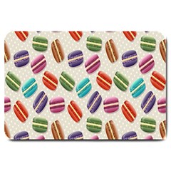 Macaron Macaroon Stylized Macaron Design Repetition Large Doormat  by artworkshop