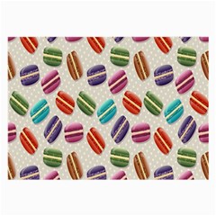 Macaron Macaroon Stylized Macaron Design Repetition Large Glasses Cloth by artworkshop