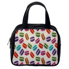 Macaron Macaroon Stylized Macaron Design Repetition Classic Handbag (one Side) by artworkshop