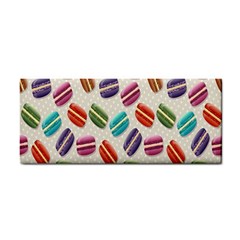 Macaron Macaroon Stylized Macaron Design Repetition Hand Towel by artworkshop