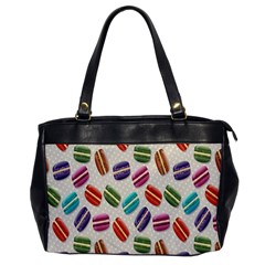 Macaron Macaroon Stylized Macaron Design Repetition Oversize Office Handbag by artworkshop