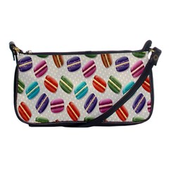 Macaron Macaroon Stylized Macaron Design Repetition Shoulder Clutch Bag by artworkshop