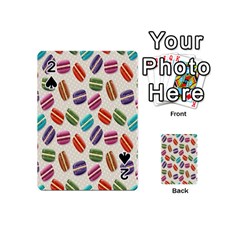 Macaron Macaroon Stylized Macaron Design Repetition Playing Cards 54 Designs (mini) by artworkshop