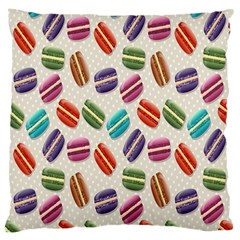 Macaron Macaroon Stylized Macaron Design Repetition Large Cushion Case (one Side) by artworkshop