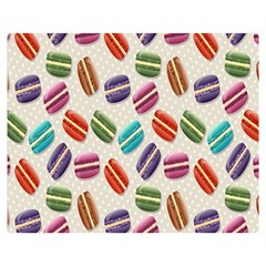 Macaron Macaroon Stylized Macaron Design Repetition Double Sided Flano Blanket (medium)  by artworkshop