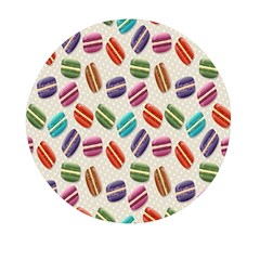 Macaron Macaroon Stylized Macaron Design Repetition Mini Round Pill Box (pack Of 3) by artworkshop