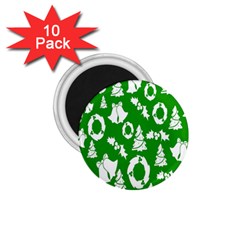 Green Card Christmas December4 1 75  Magnets (10 Pack)  by artworkshop