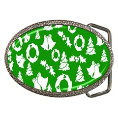 Green Card Christmas December4 Belt Buckles by artworkshop