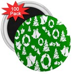 Green Card Christmas December4 3  Magnets (100 pack) Front