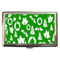 Green Card Christmas December4 Cigarette Money Case by artworkshop