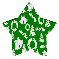 Green Card Christmas December4 Star Ornament (two Sides) by artworkshop