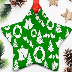 Green Card Christmas December4 Star Ornament (two Sides) by artworkshop