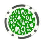 Green Card Christmas December4 Poker Chip Card Guard Front