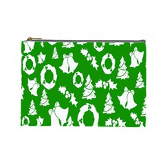 Green Card Christmas December4 Cosmetic Bag (large) by artworkshop