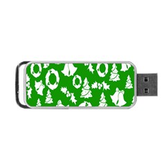 Green Card Christmas December4 Portable Usb Flash (one Side) by artworkshop