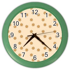 Gingerbread Star Color Wall Clock by artworkshop