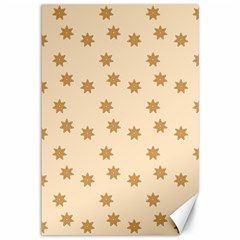 Gingerbread Star Canvas 12  X 18  by artworkshop