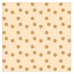 Gingerbread Star Square Satin Scarf (36  X 36 ) by artworkshop