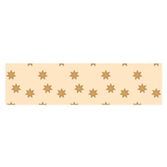 Gingerbread Star Oblong Satin Scarf (16  X 60 ) by artworkshop