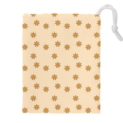 Gingerbread Star Drawstring Pouch (5xl) by artworkshop