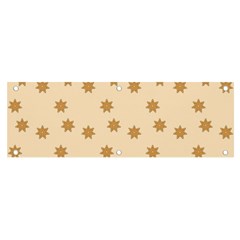 Gingerbread Star Banner And Sign 6  X 2  by artworkshop