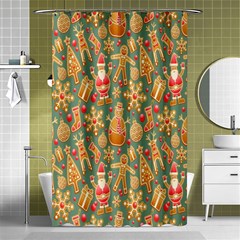 Gingerbread Christmas Decorative Shower Curtain 48  X 72  (small)  by artworkshop