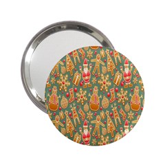 Gingerbread Christmas Decorative 2 25  Handbag Mirrors by artworkshop