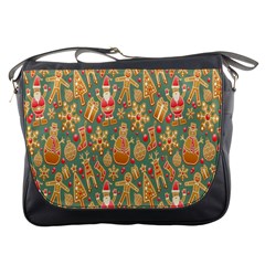 Gingerbread Christmas Decorative Messenger Bag by artworkshop