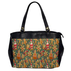 Gingerbread Christmas Decorative Oversize Office Handbag by artworkshop