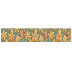 Gingerbread Christmas Decorative Large Flano Scarf  by artworkshop