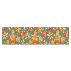 Gingerbread Christmas Decorative Oblong Satin Scarf (16  X 60 ) by artworkshop