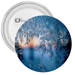 Frost Winter Morning Snow 3  Buttons by artworkshop