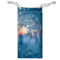 Frost Winter Morning Snow Jewelry Bag by artworkshop