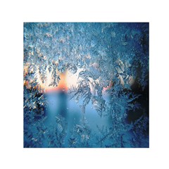 Frost Winter Morning Snow Square Satin Scarf (30  X 30 ) by artworkshop