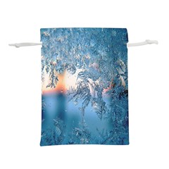 Frost Winter Morning Snow Lightweight Drawstring Pouch (m) by artworkshop