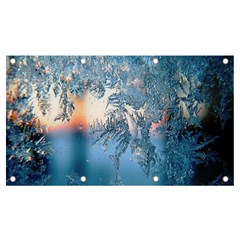 Frost Winter Morning Snow Banner And Sign 7  X 4  by artworkshop