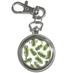 Fir Branch Pattern Christmas Decorative Key Chain Watches by artworkshop