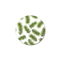 Fir Branch Pattern Christmas Decorative Golf Ball Marker by artworkshop