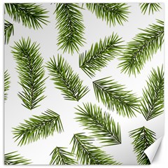 Fir Branch Pattern Christmas Decorative Canvas 12  X 12  by artworkshop