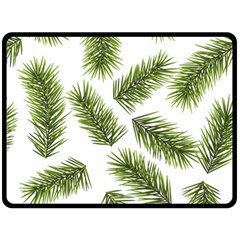 Fir Branch Pattern Christmas Decorative Fleece Blanket (large)  by artworkshop