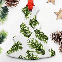 Fir Branch Pattern Christmas Decorative Ornament (christmas Tree)  by artworkshop