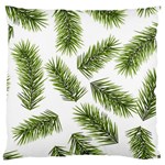 Fir Branch Pattern Christmas Decorative Large Flano Cushion Case (One Side) Front