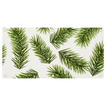 Fir Branch Pattern Christmas Decorative Banner and Sign 4  x 2  Front