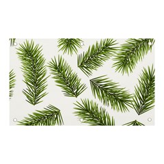 Fir Branch Pattern Christmas Decorative Banner And Sign 5  X 3  by artworkshop