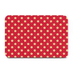 Felt Background Paper Red Yellow Star Plate Mats by artworkshop