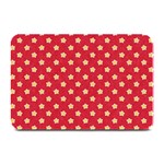 Felt Background Paper Red Yellow Star Plate Mats 18 x12  Plate Mat